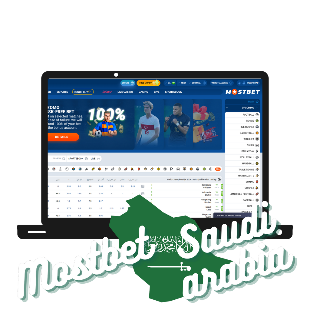 Mostbet المغرب: أفضل نظام للمراهنات الرياضية وألعاب الكازينو عبر الإنترنت